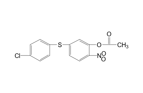 5-[(p-chlorophenyl)thio]-2-nitrophenol, acetate (ester)