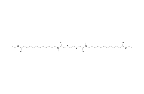 12-([2-(2-([(11-ethoxycarbonylundecyl)methylcarbamoyl]methoxy)ethoxy)acetyl]methylamino)dodecanoic acid, ethyl ester