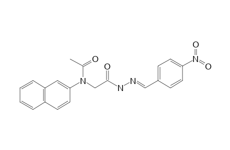 (E)-N-(Naphthalen-2-yl)-N-(2-(2-(4-nitrobenzylidene)hydrazinyl)-2-oxoethyl)acetamide