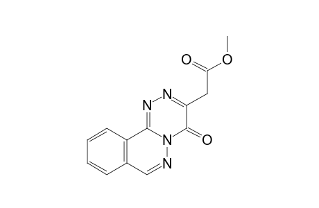 4-oxo-4H-as-triazino[3,4-a]phthalazine-3-acetic acid, methyl ester