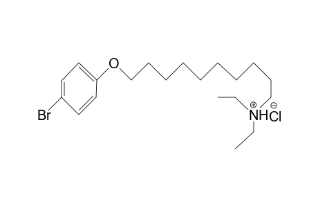 Decylamine, 10-(p-bromophenoxy)-N,N-diethyl-, hydrochloride