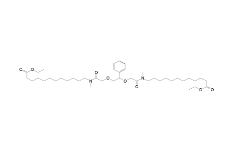 12-[[2-[2-[2-[(12-ethoxy-12-keto-dodecyl)-methyl-amino]-2-keto-ethoxy]-2-phenyl-ethoxy]acetyl]-methyl-amino]lauric acid ethyl ester