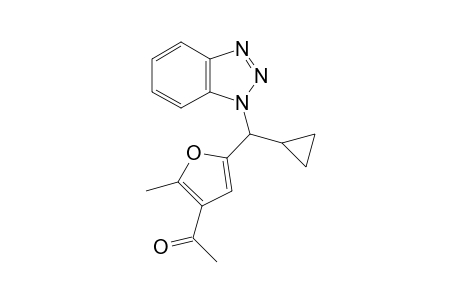 1-[5-[benzotriazol-1-yl(cyclopropyl)methyl]-2-methyl-3-furyl]ethanone