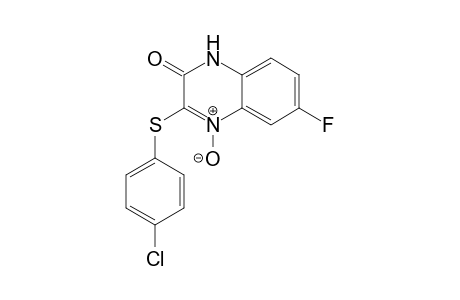 3-[(4-Chlorophenyl)sulfanyl]-6-fluoroquinoxalin-2(1H)-one 4-Oxide