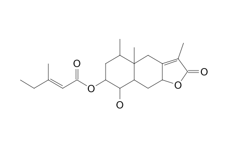 1-BETA-HYDROXY-2-BETA-METHYL-SENECIOYLOXYEREMOPHIL-7(11)-EN-8-BETA-(12)-OLIDE