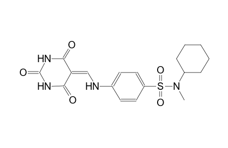 benzenesulfonamide, N-cyclohexyl-N-methyl-4-[[(tetrahydro-2,4,6-trioxo-5(2H)-pyrimidinylidene)methyl]amino]-