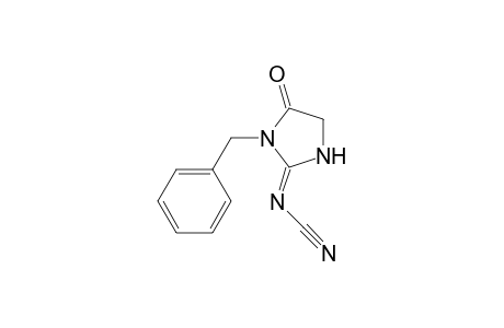 1-Benzyl-2-(N-cyano-imino)-tetrahydro-imidazol-5-one