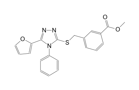 benzoic acid, 3-[[[5-(2-furanyl)-4-phenyl-4H-1,2,4-triazol-3-yl]thio]methyl]-, methyl ester