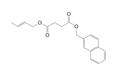 Succinic acid, naphth-2-ylmethyl but-2-en-1-yl ester