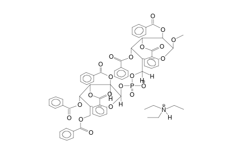 METHYL 2,3,4-TRI-O-BENZOYL-6-O-(2,3,4,6-TETRA-O-BENZOYL-ALPHA-D-GALACTOPYRANOSYLPHOSPHO)-ALPHA-D-GALACTOPYRANOSIDE, TRIETHYLAMMONIUM SALT