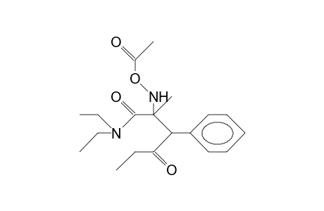 2-[(Acetyloxy)-amino]-N,N-diethyl-2-methyl-4-oxo-3-phenyl-hexanamide
