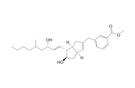 (1S,5S,6R,7R)-7-Hydroxy-6-[(E,3S,4S)-3-hydroxy-5-methyl-1-nonenyl]-3-(3-methoxycarbonylbenzyl)bicyclo[3.3.0]-2-octene