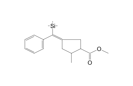 Cyclopentanecarboxylic acid, 2-methyl-4-(trimethylsilylstyryl)-, methyl ester