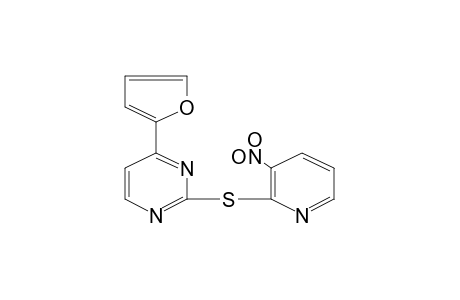 4-(2-furyl)-2-[(3-nitro-2-pyridyl)thio]pyrimidine