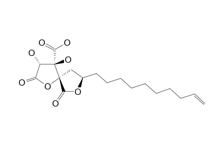 CINATRIN-A;1,2,3,5-TETRAHYDROXY-14-PENTADECENE-1,2,3-TRICARBOXYLIC-ACID-(1->3)-GAMMA-LACTONE-(3->5)-GAMMA-LACTONE