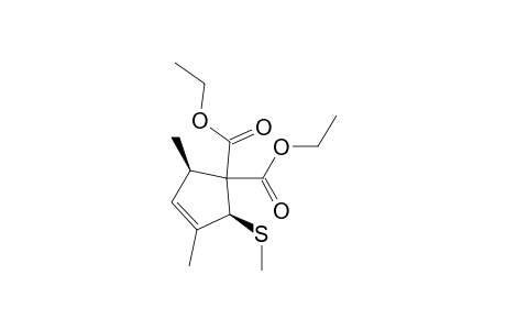 3-Cyclopentene-1,1-dicarboxylic acid, 3,5-dimethyl-2-(methylthio)-, diethyl ester