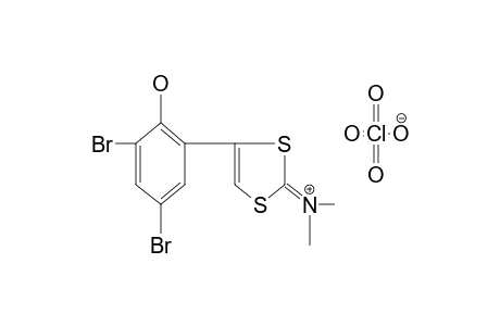 [4-(3,5-DIBROMO-2-HYDROXYPHENYL)-1,3-DITHIOL-2-YLIDENE]DIMETHYLAMMONIUM PERCHLORATE