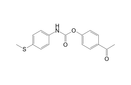 (4-Methylsulfanylphenyl)carbamic acid, 4-acetylphenyl ester