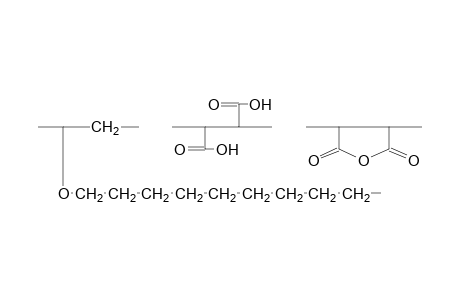 Poly(vinyl decyl ether-co-maleic acid-co-maleic anhydride)