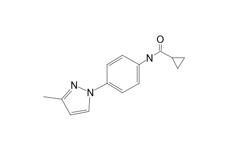 Cyclopropanecarboxamide, N-[4-(3-methyl-1H-pyrazol-1-yl)phenyl]-