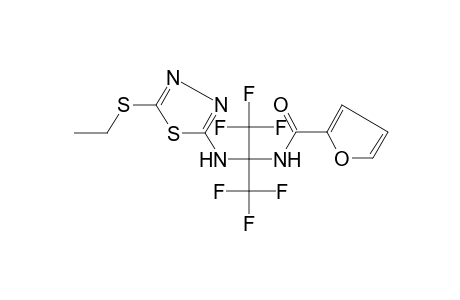 Furan-2-carboxylic acid [1-(5-ethylsulfanyl-[1,3,4]thiadiazol-2-ylamino)-2,2,2-trifluoro-1-trifluoromethyl-ethyl]-amide