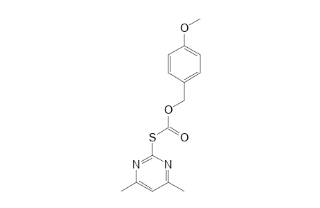 thiocarbonic acid, S-(4,6-dimethyl-2-pyrimidinyl)-O-(p-methoxybenzyl) ester