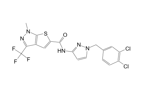 1H-thieno[2,3-c]pyrazole-5-carboxamide, N-[1-[(3,4-dichlorophenyl)methyl]-1H-pyrazol-3-yl]-1-methyl-3-(trifluoromethyl)-