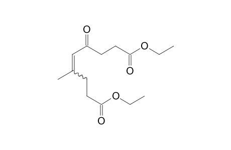 diethyl 4-methyl-6-oxo-non-4-enedioate