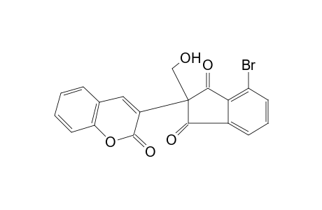 3-[4-bromo-1,3-dioxo-2-(hydroxymethyl)-2-indanyl]coumarin