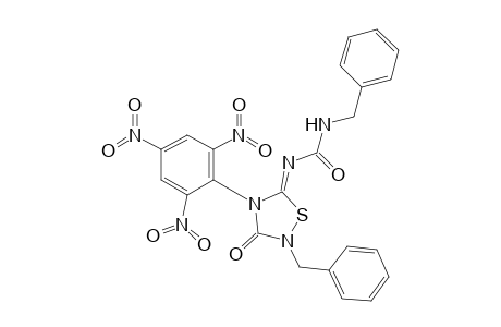 2-BENZYL-5-BENZYLCARBAMOYLIMINO-4-PICRYL-1,2,4-THIADIAZOLIDIN-3-ONE