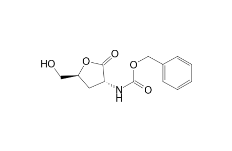 (phenylmethyl) N-[(3R,5S)-5-(hydroxymethyl)-2-oxidanylidene-oxolan-3-yl]carbamate