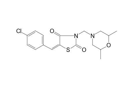 (5E)-5-(4-Chlorobenzylidene)-3-[(2,6-dimethyl-4-morpholinyl)methyl]-1,3-thiazolidine-2,4-dione