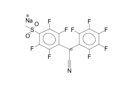 ALPHA-(4-METHYLSULPHONYLTETRAFLUOROPHENYL)-ALPHA-PENTAFLUOROPHENYLACETONITRILE, SODIUM SALT