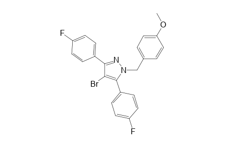 4-bromo-3,5-bis(4-fluorophenyl)-1-(4-methoxybenzyl)-1H-pyrazole