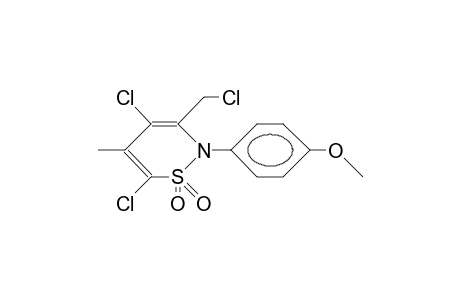 4-Chloromethyl-1,3-dichloro-2-methyl-N-(4-methoxy-phenyl)-1,3-butadiene-1,4-sultame