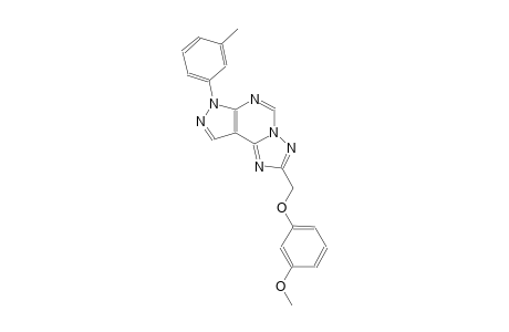 2-[(3-methoxyphenoxy)methyl]-7-(3-methylphenyl)-7H-pyrazolo[4,3-e][1,2,4]triazolo[1,5-c]pyrimidine
