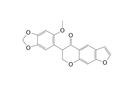 6,7-dihydro-6-(6-methoxy-1,3-benzodioxol-5-yl)-5H-furo[3,2-g][1]benzopyran-5-one