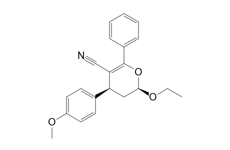 (2R*,4S*)-2-Ethoxy-6-phenyl-4-( 4'-methoxyphenyl)-3,4-dihydro-2H-pyran-5-carbonitrile