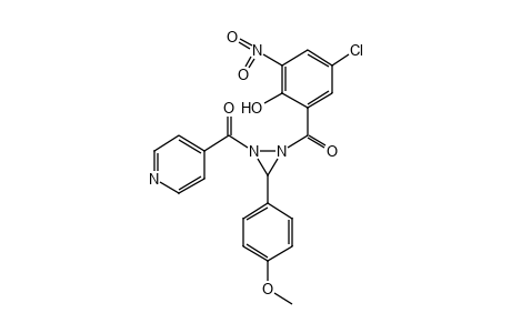 1-(5-chloro-3-nitrosalicyloyl)-3-(p-methoxyphenyl)-2-isonicotinoyldiaziridine