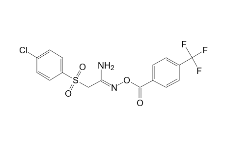 2-[(p-chlorophenyl)sulfonyl]-O-(alpha,alpha,alpha-trifluoro-p-toluoyl)acetamidoxime