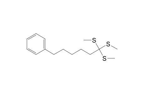 6,6,6-Tris(methylthio)hexylbenzene