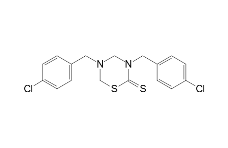 3,5-bis(p-chlorobenzyl)tetrahydro-2H-1,3,5-thiadiazine-2-thione