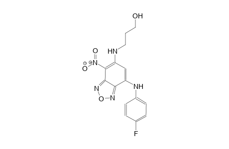 3-{[7-(4-fluoroanilino)-4-nitro-2,1,3-benzoxadiazol-5-yl]amino}-1-propanol