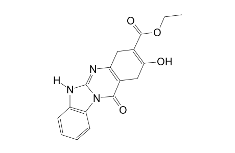 1,4-Dihydro-2-hydroxy-12-oxo-6H-benzimidazo[2,1-B]quinazoline-3-carboxylic acid, ethyl ester