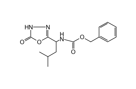 L-[3-methyl-1-(5-oxo-delta^2-1,3,4-oxadiazolin-2-yl)butyl]carbamic acid, benzyl ester