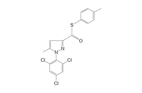 5-methyl-1-(2,4,6-trichlorophenyl)pyrazole-3-carbothioic acid, S-p-tolyl ester