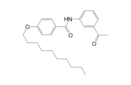 benzamide, N-(3-acetylphenyl)-4-(decyloxy)-