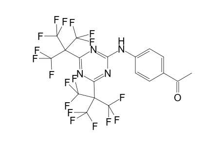 1-[4-((4,6-Bis[2,2,2-trifluoro-1,1-bis(trifluoromethyl)ethyl]-1,3,5-triazin-2-yl)amino)phenyl]ethanone