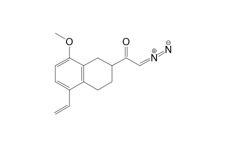 (2RS)-Diazomethyl 8-methoxy-5-vinyl-1,2,3,4-tetrahydronaphthalen-2-yl ketone