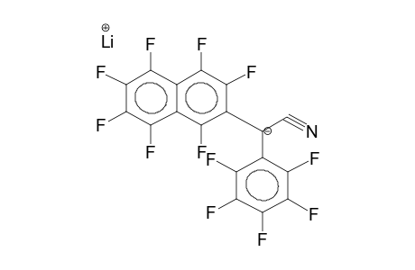 2-PERFLUORONAPHTHALENYL(PENTAFLUOROPHENYL)ACETONITRILE, LITHIUM SALT